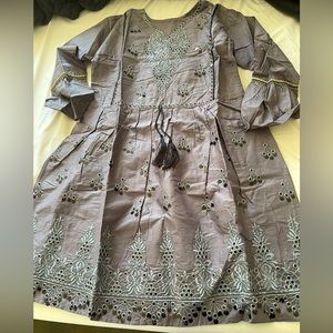 New cotton embroidered kurti kameez top shirt